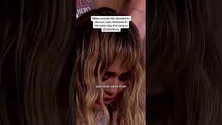 Miley Cyrus talks about divorce with liam hermsworth shorts mileycyrus music pop viral [upl. by Nodnek]