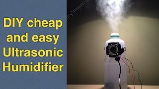 Homemade humidifier DIY using cheap ultrasonic mist maker  fogger [upl. by Plunkett]