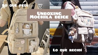 unboxing mochila beige 🧸 [upl. by Nnire]