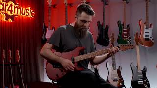 LA Select Guitar HS by Gear4music Trans Ruby Red  Soundcheck [upl. by Aubert]