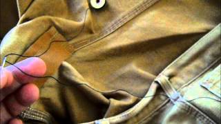 Carhartt repair TIMS SEWING VIDEO [upl. by Nevear]