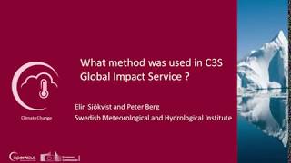 What downscaling methods were used in C3S Global Impact Service [upl. by Vtarj]