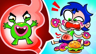 My yummy carrot vs fastfood who will win song kids junk healthy food [upl. by Jennee882]