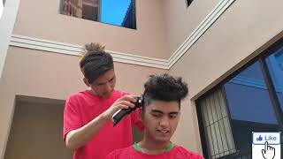 Simple slope hair cutting tutorial 2021 at home [upl. by Paluas]