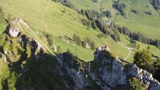 Bregenzerwald Wanderung Über den Hasenstrick zur Winterstaude  kurzer alpiner Steig [upl. by Yrrum22]