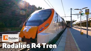 R4 Tren  Rodalies de Catalunya  Ruta Completa [upl. by Nimoynib]