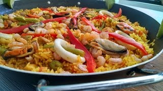 Receta Paella pa todos  Cocineros Mexicanos [upl. by Eillim474]