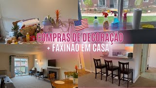 FIZ UM FAXINÃO ESTILO AMERICANO NA MINHA CASA  COMPREI COISAS DE DECORAÇÃO NO WALMART [upl. by Fulton]