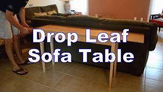 Build a Drop Leaf Sofa Table [upl. by Napra]