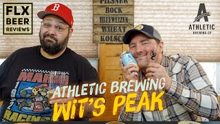 Athletic Brewing Co  Wits Peak NonAlcoholic Wheat Beer  NA Beer Review 07 [upl. by Sosthina]