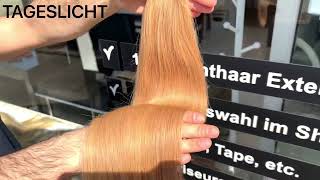 Dunkelblonde Extensions in der Tape Methode [upl. by Fini657]