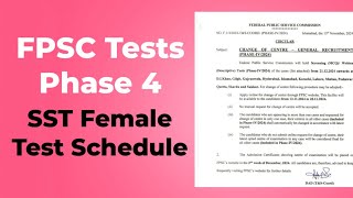 FPSC SST Female Test Schedule  Best Book for FPSC SST Test Preparation [upl. by Nolak]