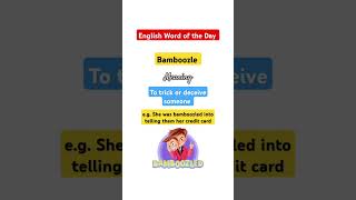 Bamboozle English Word of the Day [upl. by Andrew]