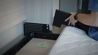 16  Installing the Mechanism Covers and Mattress on the Murphy Bed [upl. by Barnaba]