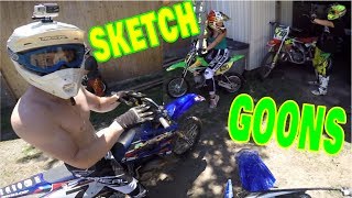 GOONS TAKE ON MX TRACK MKS Motokicks Compound [upl. by Leese]