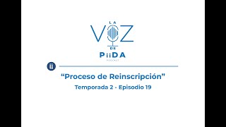 T2E19  Proceso de Reinscripción Agosto 2022 [upl. by Llenrahc]