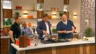 James Martin cooks Pan roasted duck for Nik Kershaw [upl. by Abebi793]