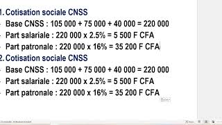 Cotisations sociales  CNSS et CNAMGS Actualisation [upl. by Eecats]