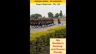 Indian Army  Ek Junoon  PassingOutKasam Parade  Dogra Regiment RC129 FAIZABAD 2019 [upl. by Bultman943]