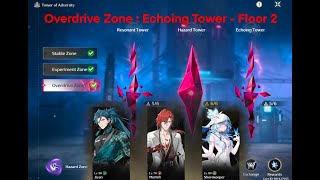 Overdrive Zone  Tower of Adversity  Echoing Tower Floor 2  Jiyan Mortefi Shorekeeper [upl. by Gilly]