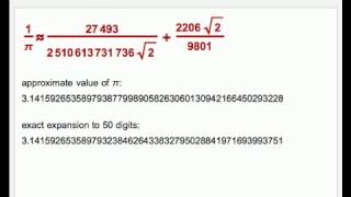 Ramanujans Strange Formula for Pi [upl. by Aelhsa]