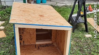 Building a Cold Weather Dog House  Easy and Cheap [upl. by Aurita]