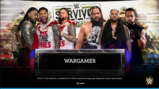 WWE 2K24 War Games OG Bloodline VS New Bloodline [upl. by Arykahs]