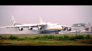 Antonov AN225 landing in Mactan Cebu International Airport Nov122013 [upl. by Kamaria]