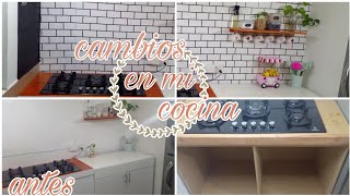 Transformando mi cocina pequeña de infonavit cambios en mi cocinapequeña decoracion de san valentin [upl. by Aekan]