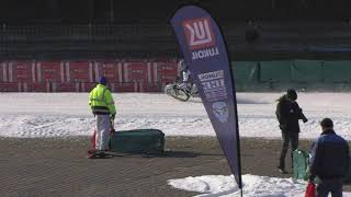 Eisspeedway WM in Berlin Training Super Slow Mo 1 [upl. by Morganstein]