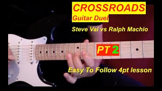 CROSSROADS DUEL  Pt 24  Middle Section  Easy to follow guitar lesson [upl. by Bruns]