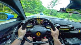 Ferrari 812 Competizione vs F12 TDF POV Drive Review [upl. by Kwok]