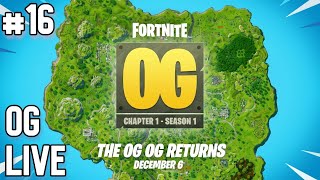 Fortnite OG Live Fortnite Battle Royale Live 16 [upl. by Llenrep]