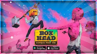 Un nouveau SURVIVAL de ZOMBIES en mode roguelike  BOXHEAD zombie must die iOS Android gameplay [upl. by Anett]