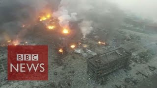 Horror and disbelief over Tianjin explosions  BBC News [upl. by Edita]