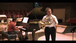 R Strauss Horn concerto Op 11 featuring David Cooper and Cary Chow [upl. by Nykal]