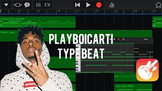 How to make a Playboi Carti Type Beat in GarageBand iPad and iPhone tutorials 6 [upl. by Perceval]