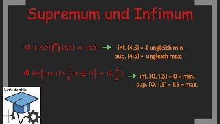 Supremum und Infimum  Beschränktheit  Höhere Mathematik 1 [upl. by Quinta]