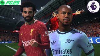 FC 25  Liverpool Vs Arsenal  Ft salah  Premier League 2425 Full Match 4K [upl. by Laresa]