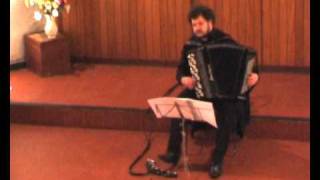 J Pachelbel Ciacona fmoll by Denis Fedorov accordion with pedal [upl. by Eyssej]