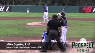 Mike Soroka Prospect Video RHP Bishop Carroll High School Class of 2015 [upl. by Cyrie392]