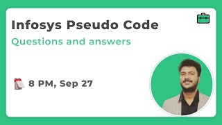 Infosys Pseudo Code Questions and Answers 2021  2022 [upl. by Esinet]