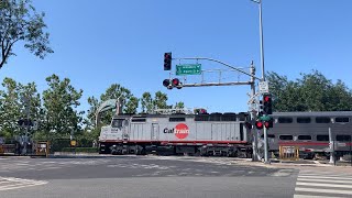 Broadway Railroad Crossing Redwood City CA [upl. by Atiniv]