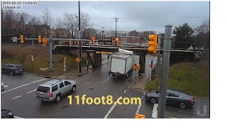 Trucks hit 11foot8 bridge compilation 17min [upl. by Marquardt538]