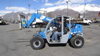 SOLD Forward Reach Forklift 2008 Genie GTH5519 4x4x4 19 Reach Telescopic [upl. by Anetsirhc]