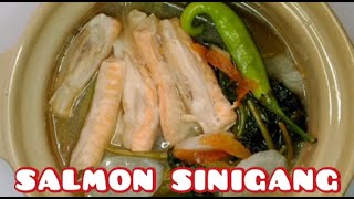 SALMON SINIGANG  SALMON RECIPE  PANLASANG PINOY [upl. by Aenyl234]