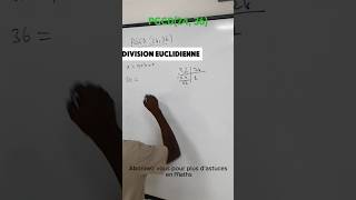 Trouver le PGCD DE 24 ET 36 PART 2 math maths tricks france mathstricks education [upl. by Atinus]