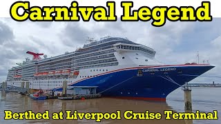 Up Close Look at Carnival Legend Cruise Ship in Liverpool [upl. by Cherin]