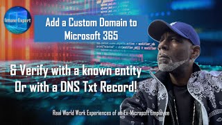 How to Add and Verify a Custom Domain in Microsoft 365  StepbyStep Tutorial [upl. by Burgwell]