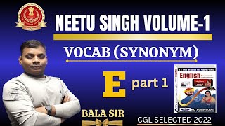 Important Vocab Words Neetu Singh Volume 1   By bala sir CGL SELECTED 2022 [upl. by Ahsenac]